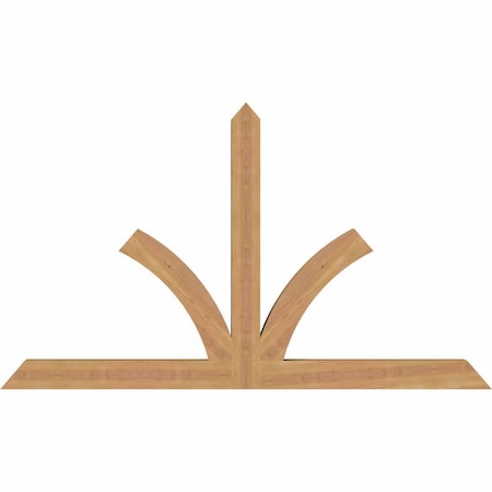 Ekena Millwork Richland Timber Gable Bracket, Western Red Cedar, 60"W x 35"H x 3 1/2"D x 3 1/2"F, 14/12 Pitch GBW060X35X0404RIC00SWR